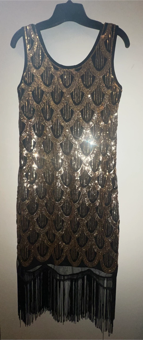 Gold and black sequin dress-size M/L - photo 2