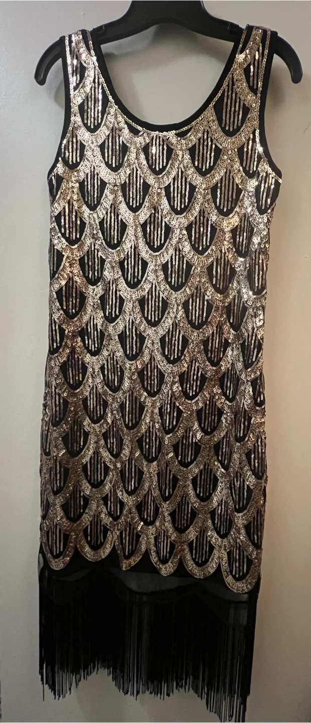Gold and black sequin dress-size M/L - photo 3