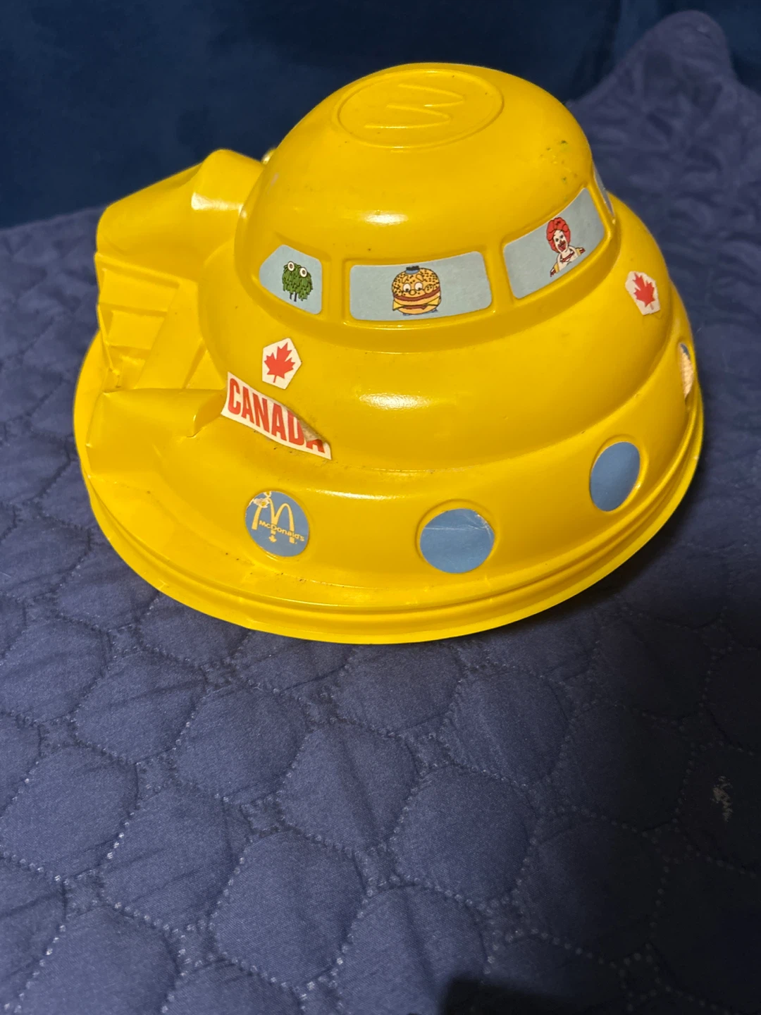 Vintage McDonald's Canada Yellow Space Toy
