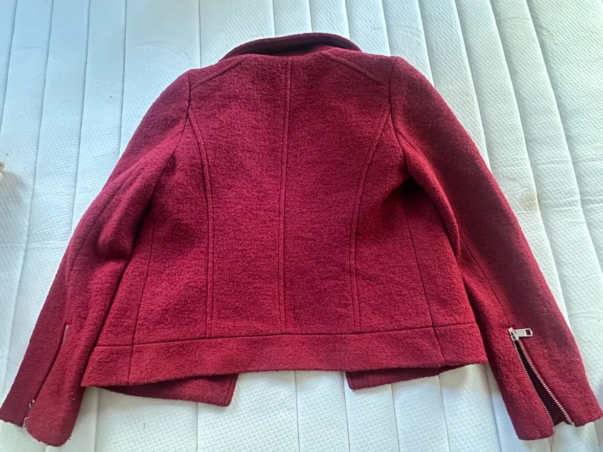 Tommy Hilfiger Red Moto Jacket Size 0 - photo 3