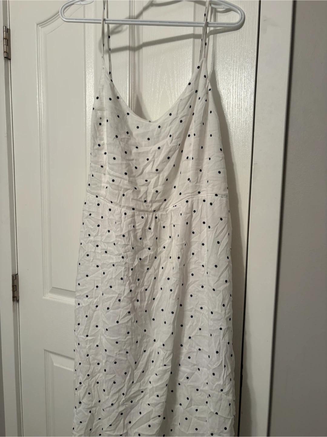 Old Navy White Polka Dot Dress