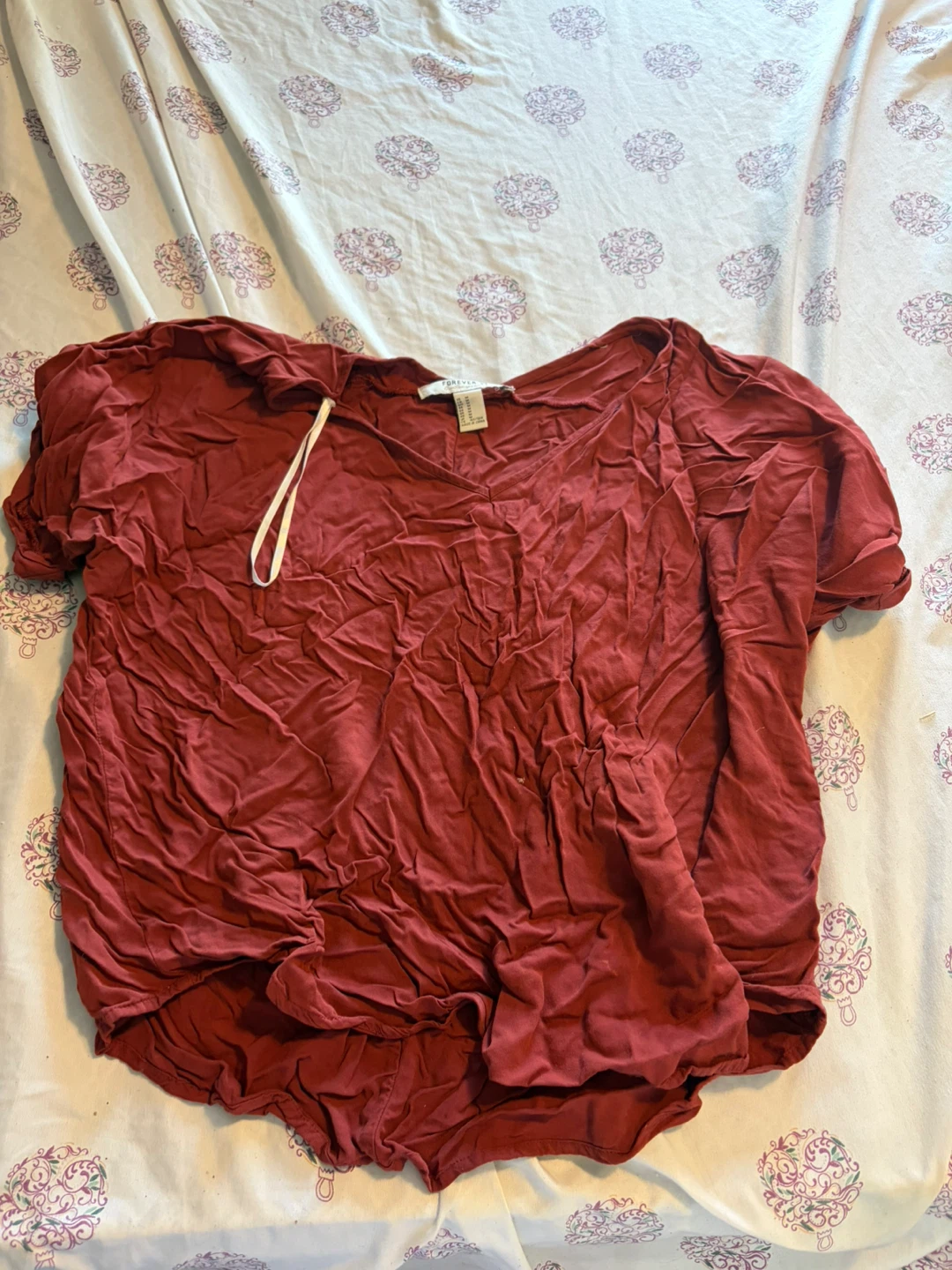 Forever 21 V-Neck Top Medium