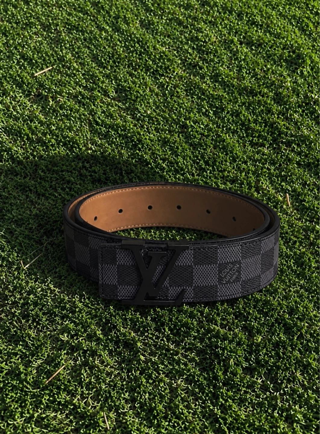 Louis Vuitton Damier Graphite Belt
