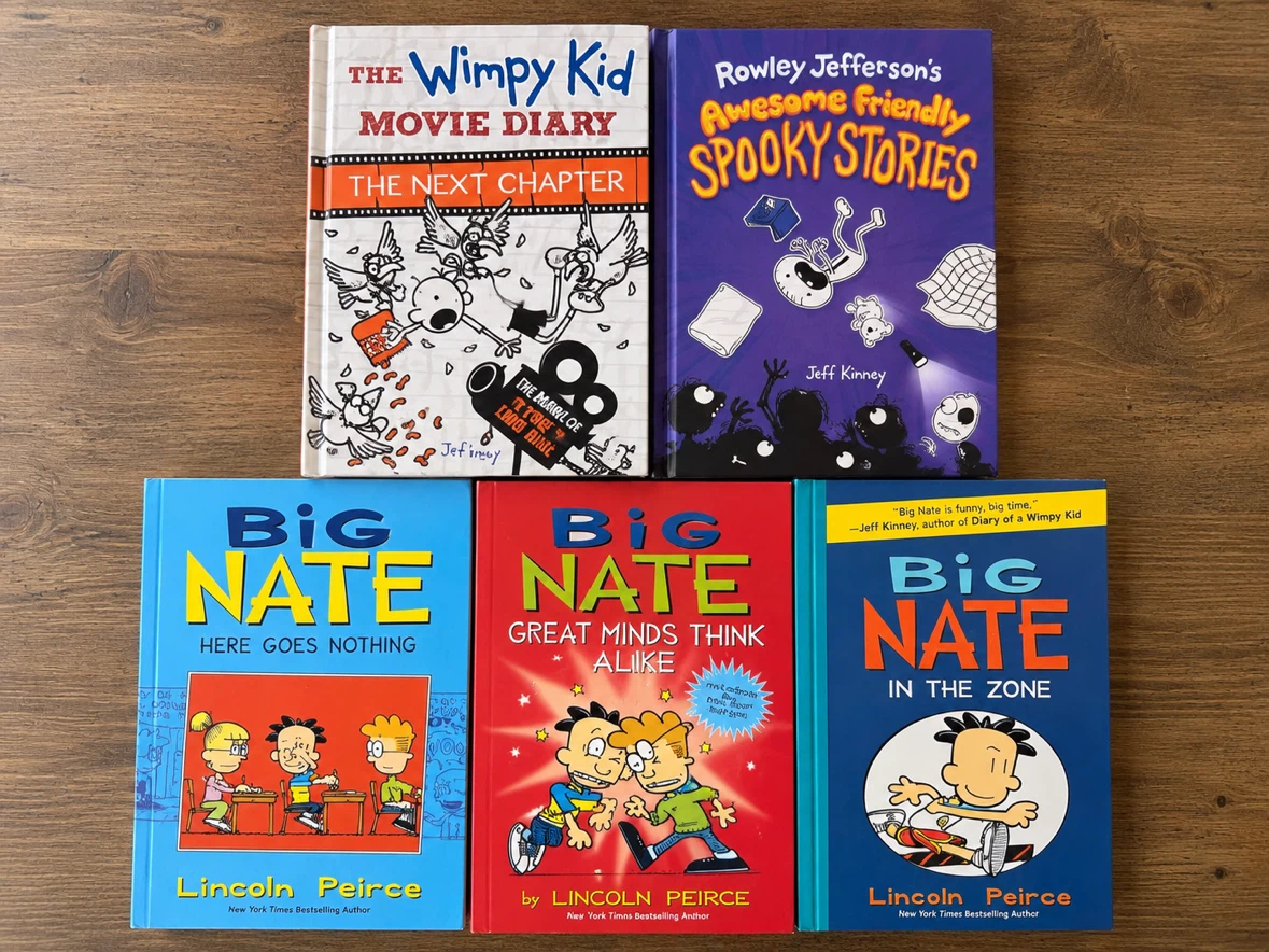 Kids’ Book Bundle – Big Nate & Wimpy Kid