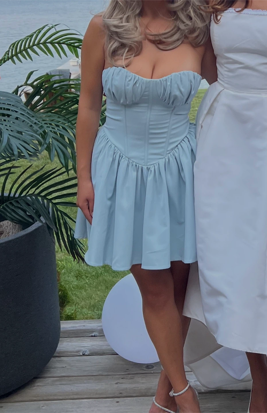 Revolve – Light blue strapless corset mini dress - photo 2