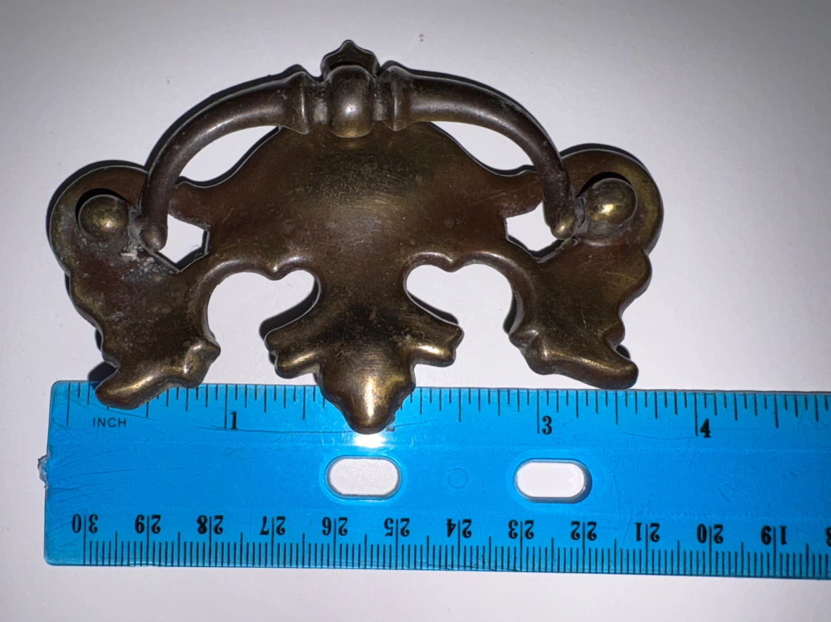 Vintage Brass Drawer Pulls - photo 3