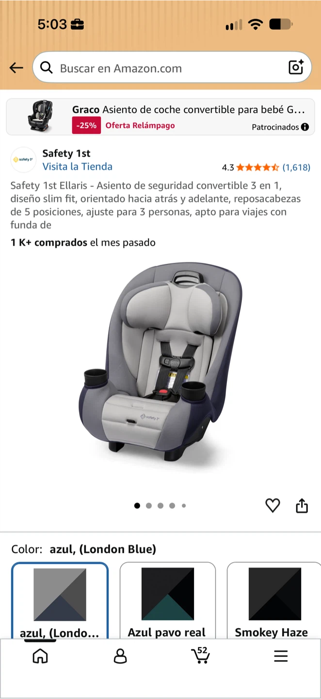 Safety 1st Ellaris 3-in-1 Convertible Car Seat - photo 2