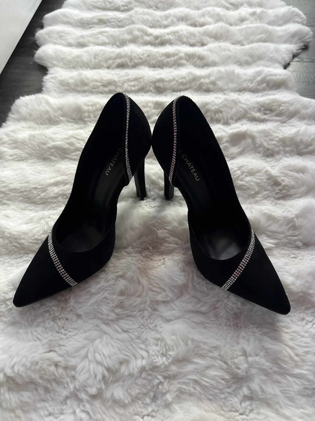 Le Château new Black Heeled Pumps with Rhinestone Detail - photo 4
