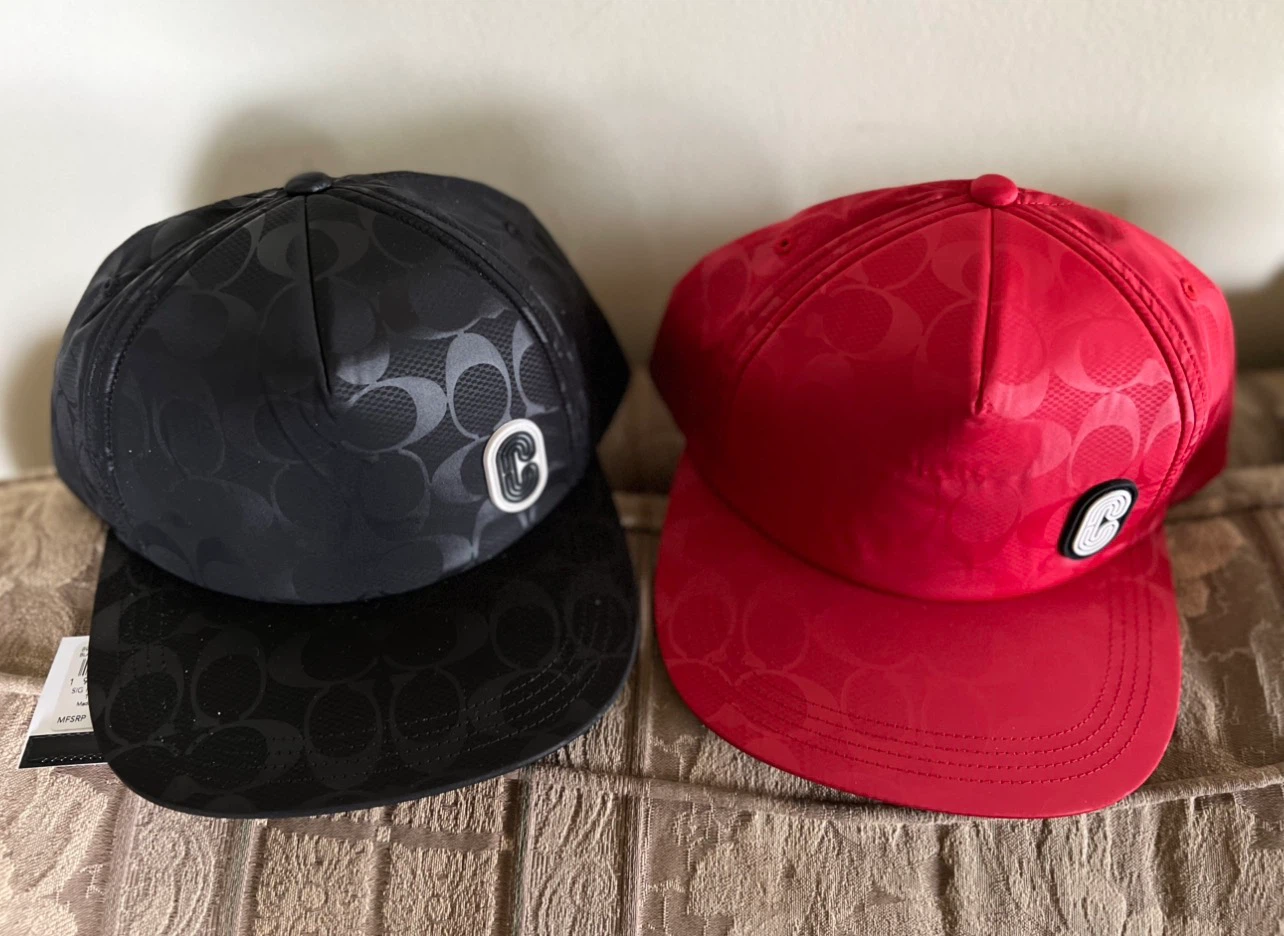 Coach Signature Nylon Trucker Hats-price of Each