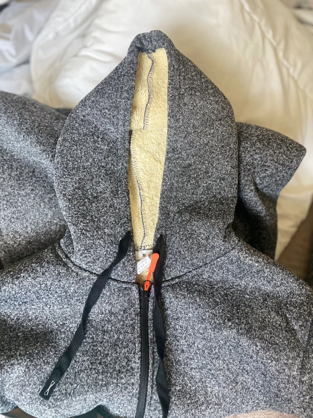 Grey Fleece-Lined Hoodie Jacket - photo 3
