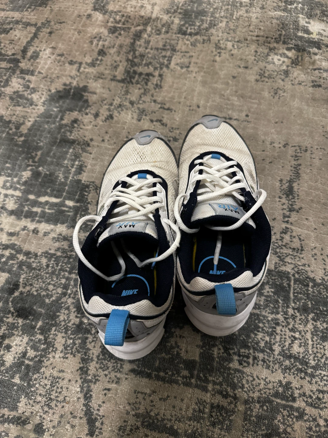 Nike Air Max Sneakers White and Blue - photo 2