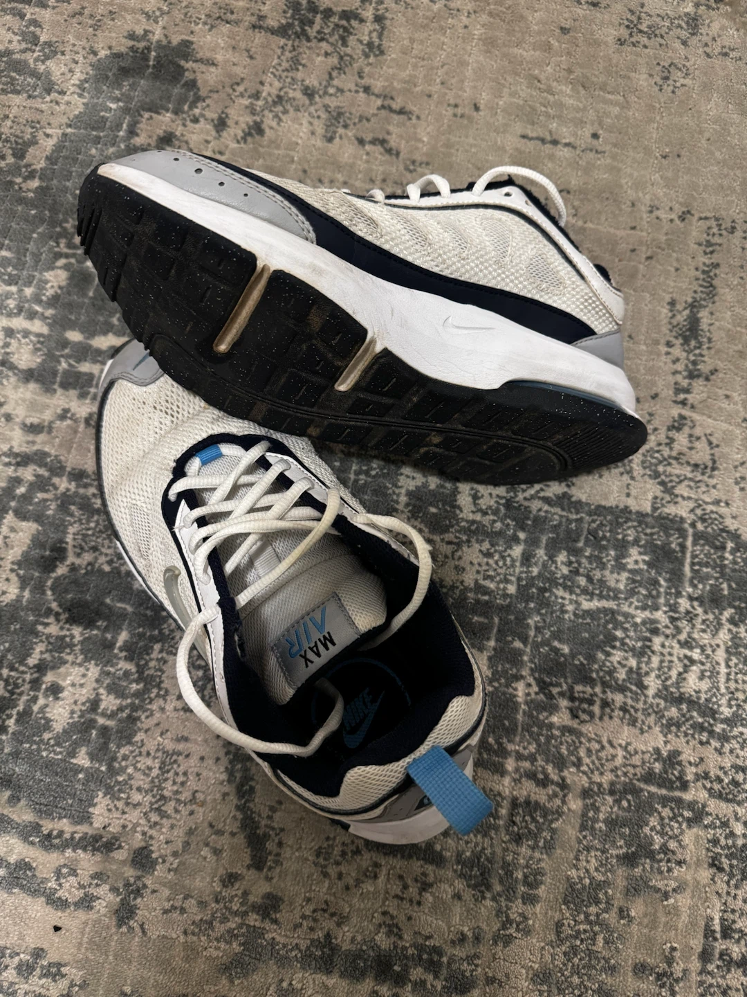Nike Air Max Sneakers White and Blue - photo 4