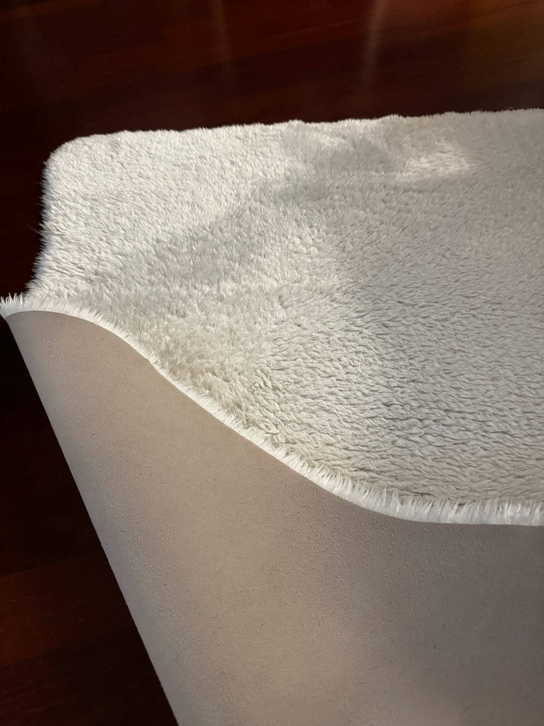 White Faux Sheepskin Area Rug - photo 2