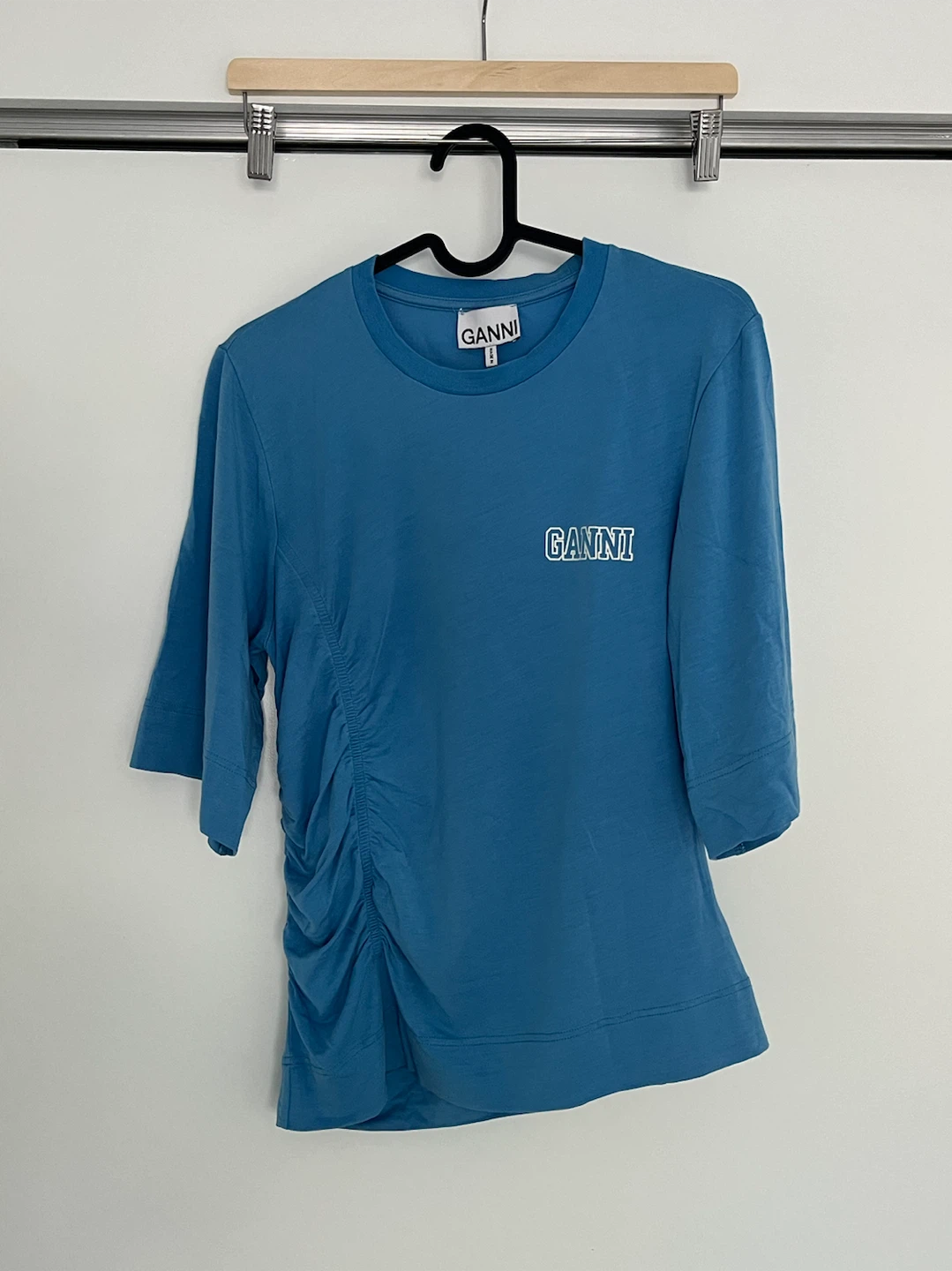 GANNI Blue Jersey T