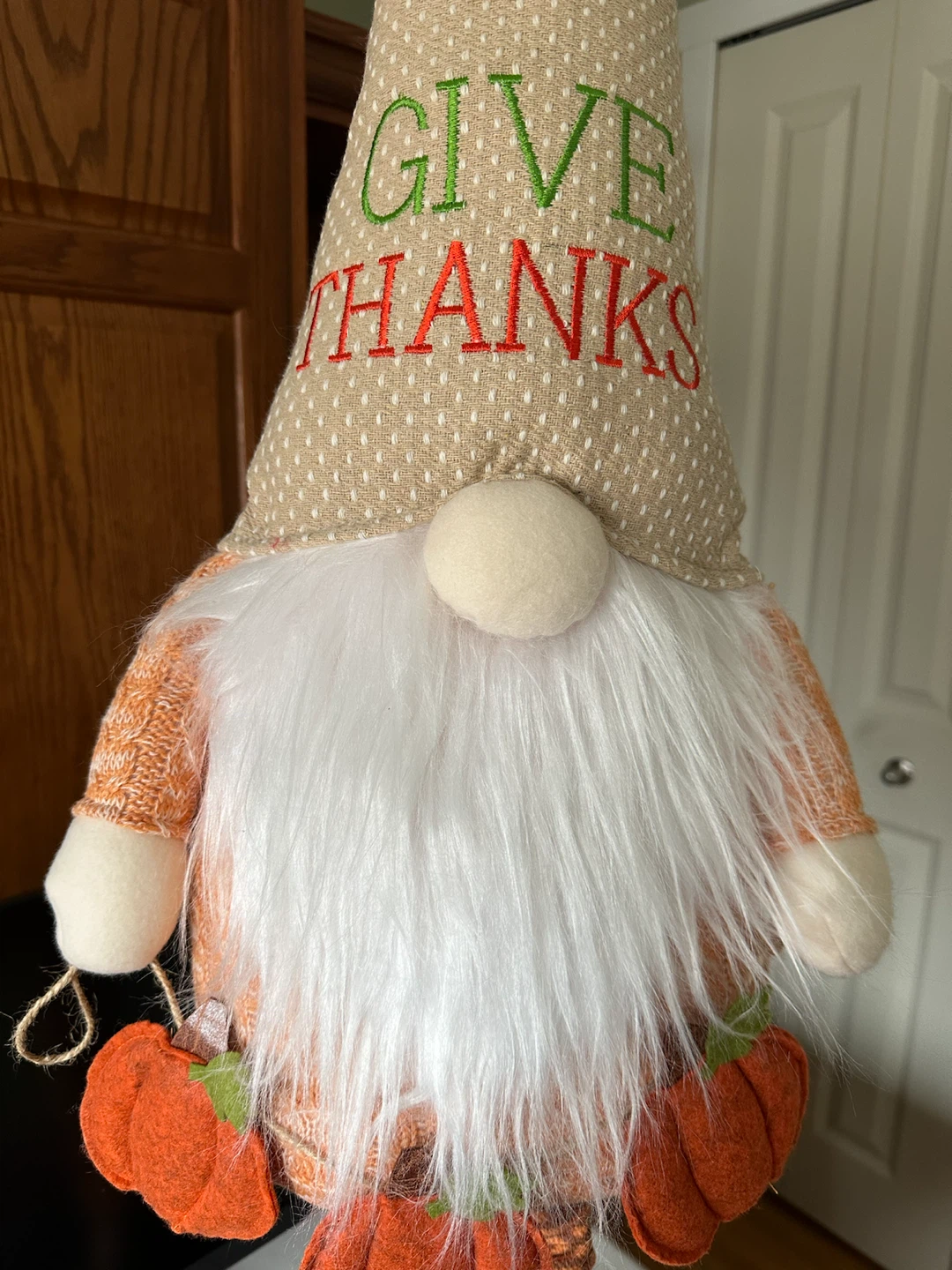 Fall Give Thanks Gnome Decoration