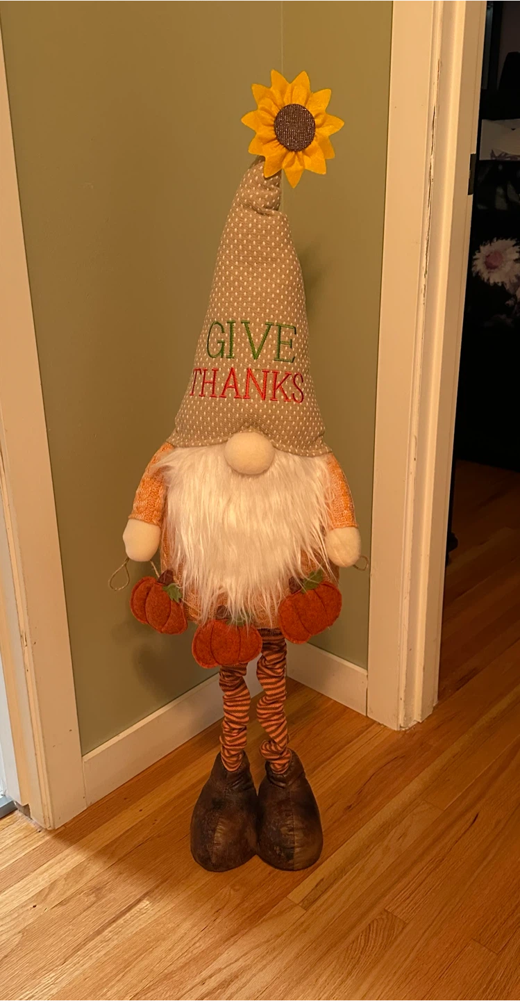 Fall Give Thanks Gnome Decoration - photo 5