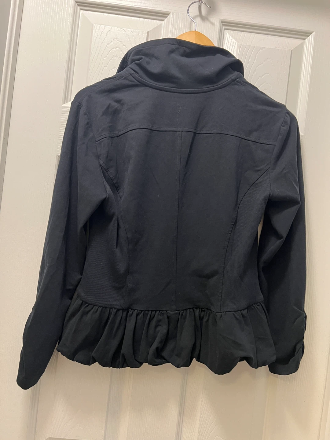 Jockey Black Peplum Zip-Up Jacket - photo 2
