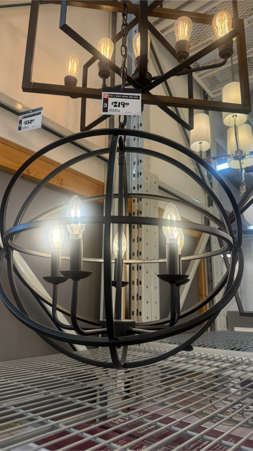 Home Decorators Collection 5-Light Orb Chandelier