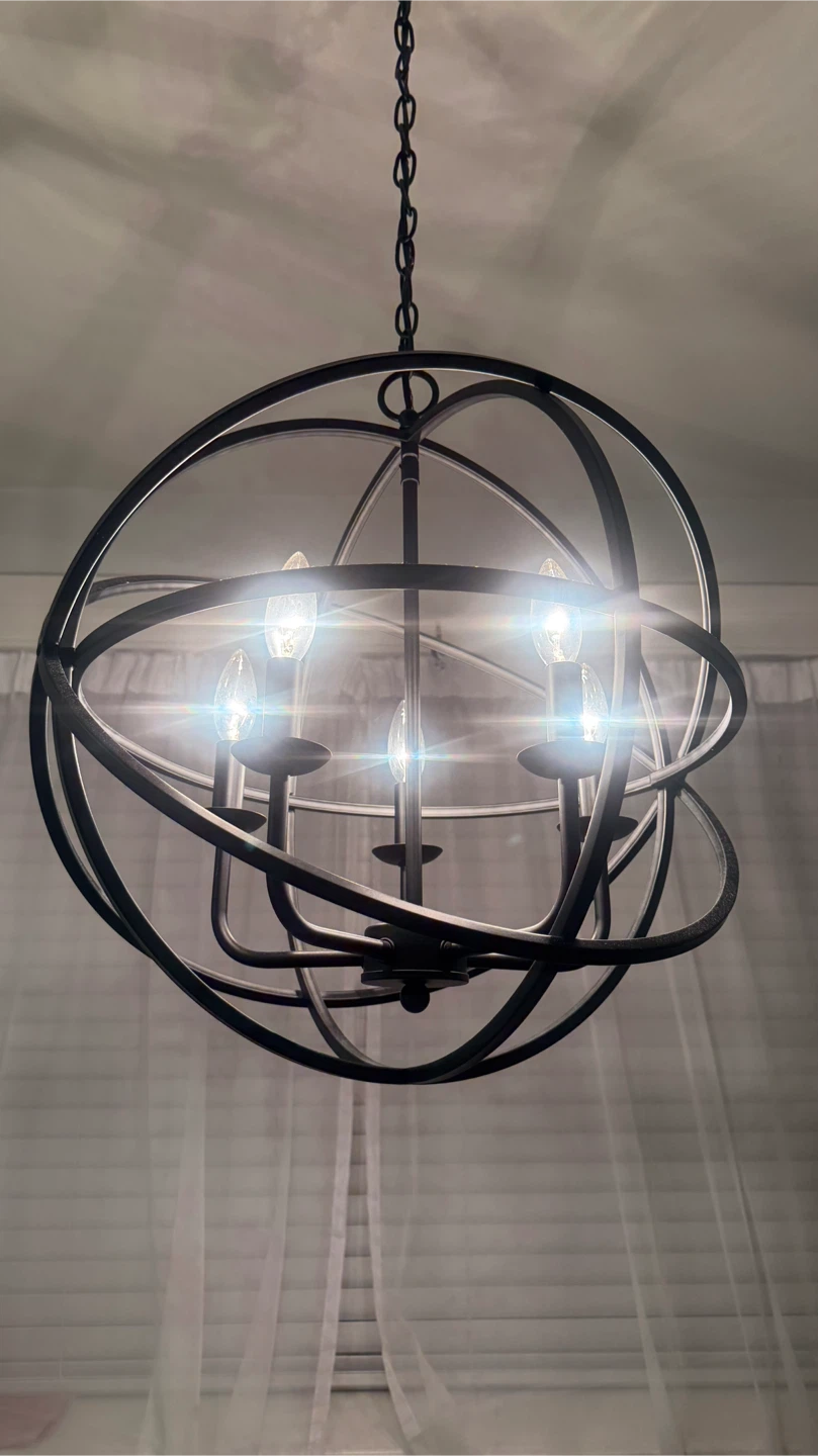 Home Decorators Collection 5-Light Orb Chandelier - photo 2