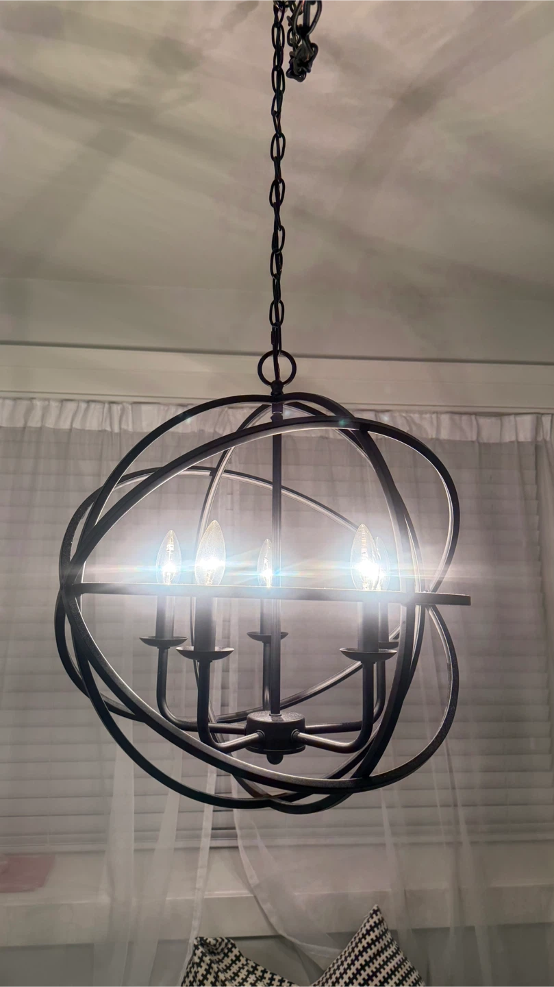 Home Decorators Collection 5-Light Orb Chandelier - photo 3