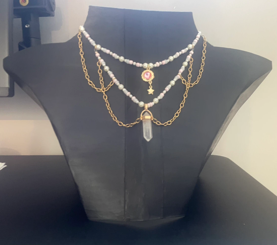 Crystal Quartz Beaded Necklaces