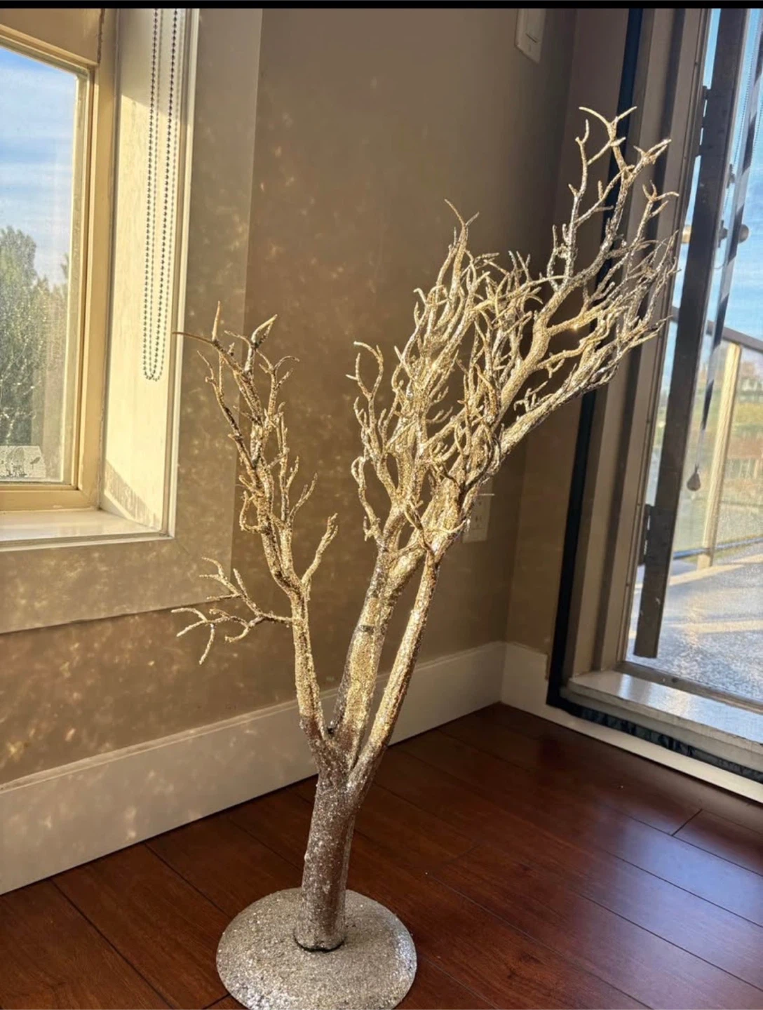 Gold Glitter Decorative Tabletop Tree - photo 2
