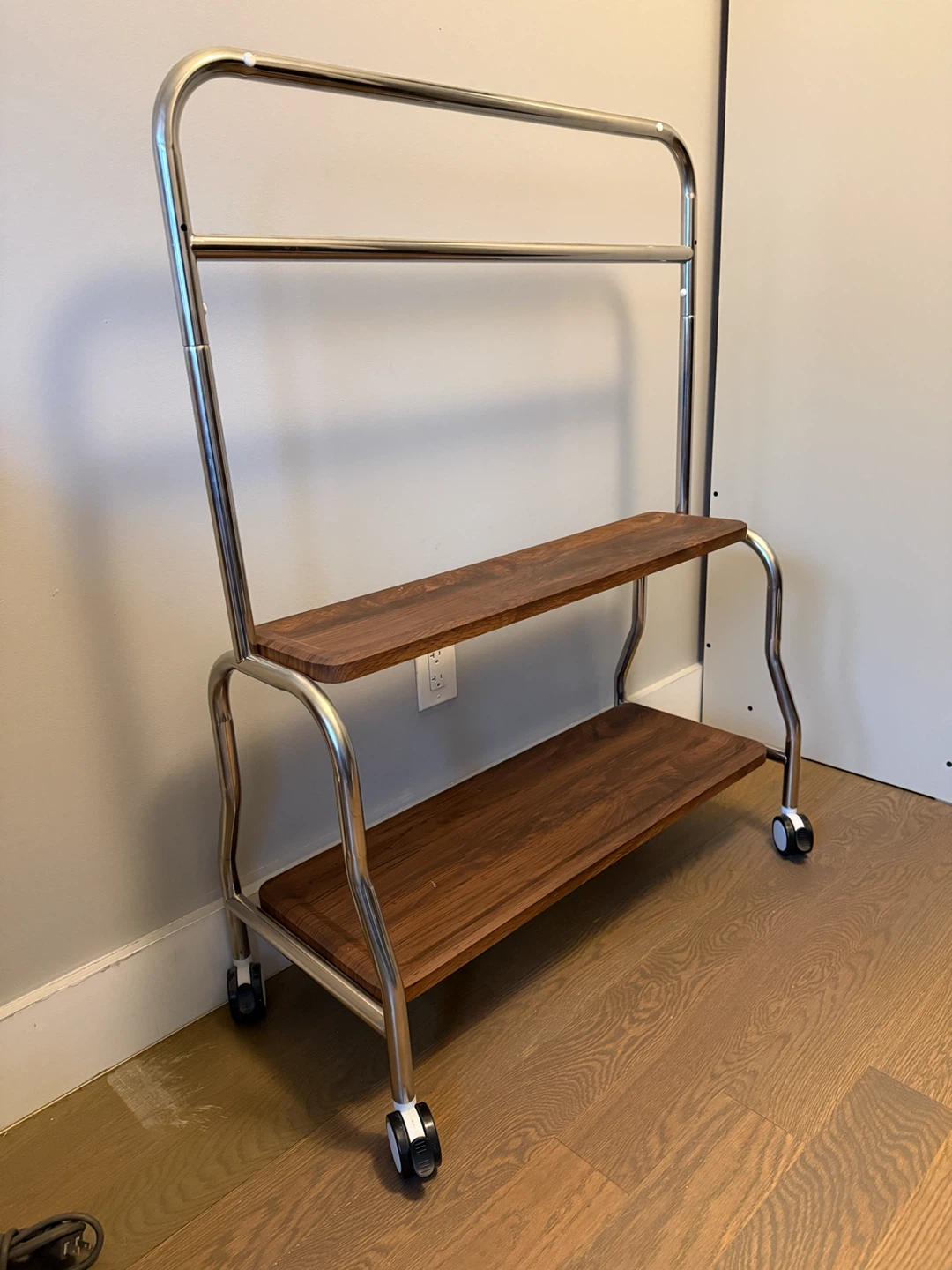 Easel Rolling TV Stand for 32-75" TVs with shelf - photo 3