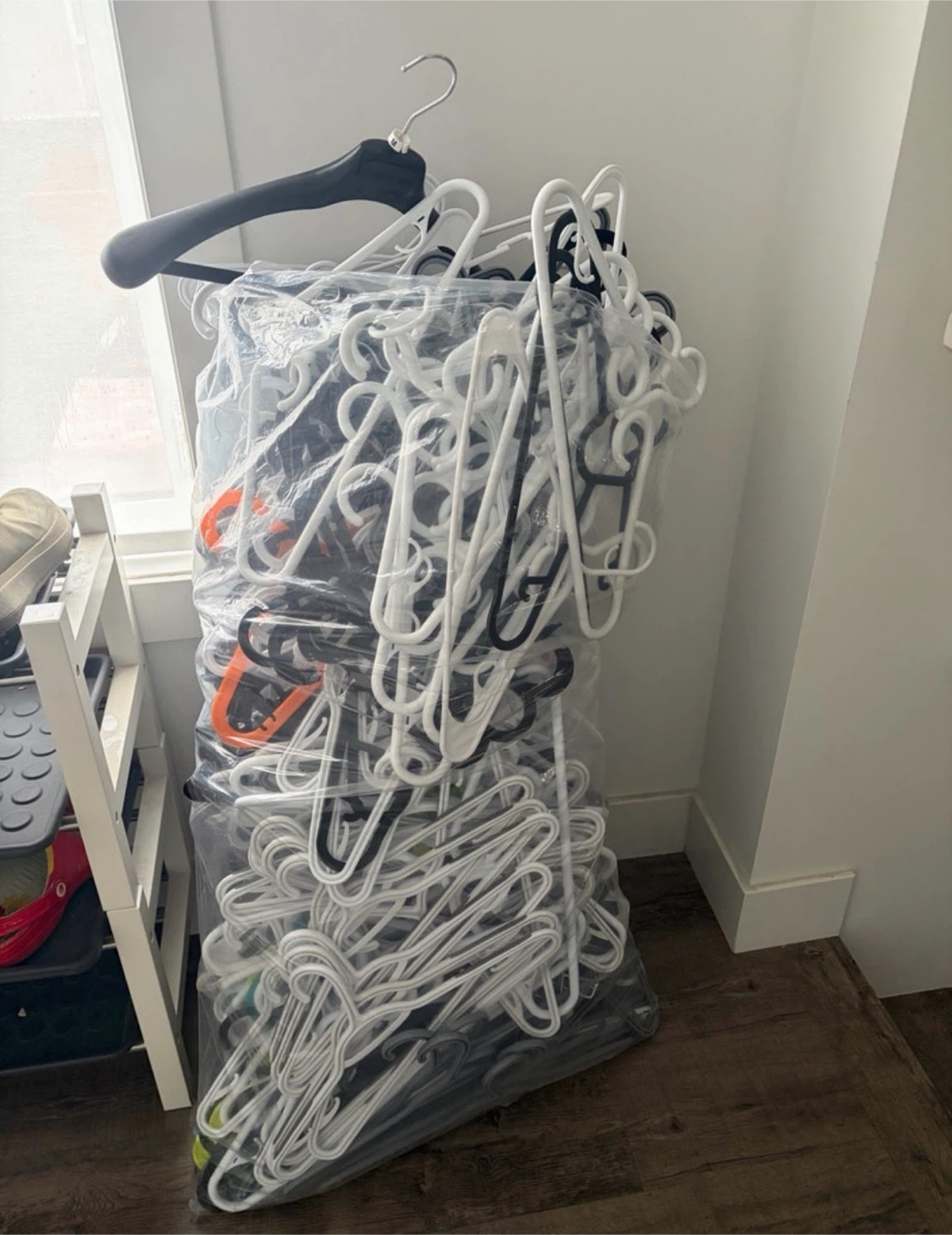 bag of cloth hangers for $20