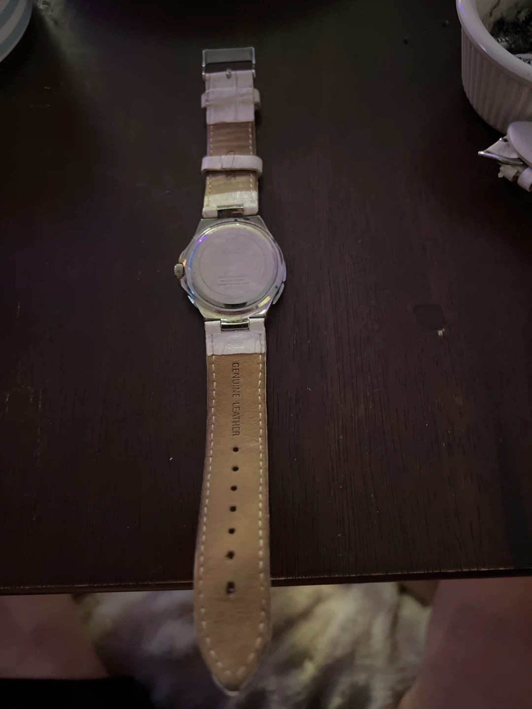 Guess White Leather Strap Watch - photo 2