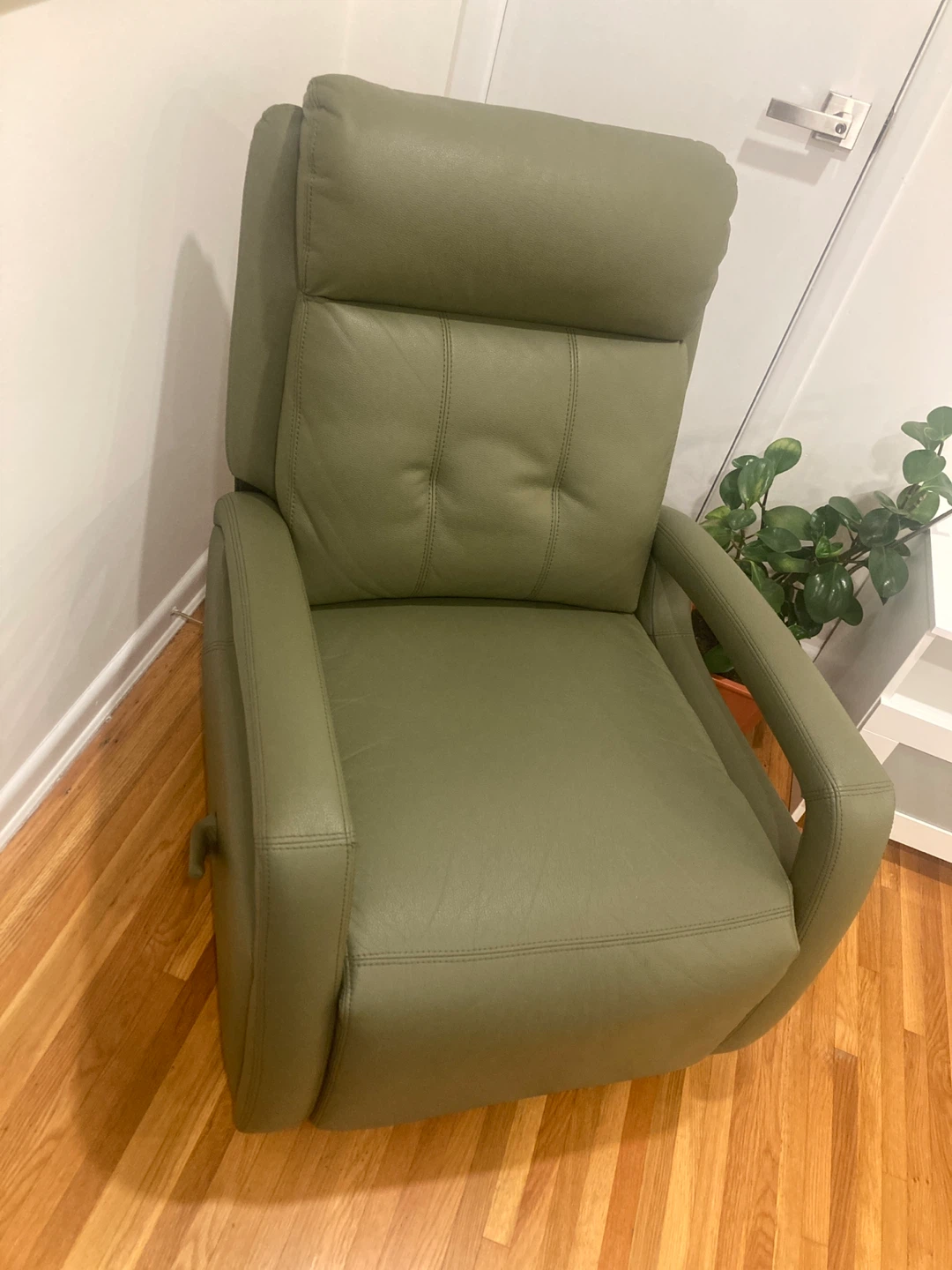 Sage Green Manual Recliner Chair