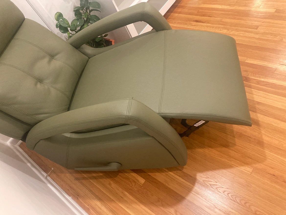 Sage Green Manual Recliner Chair - photo 2