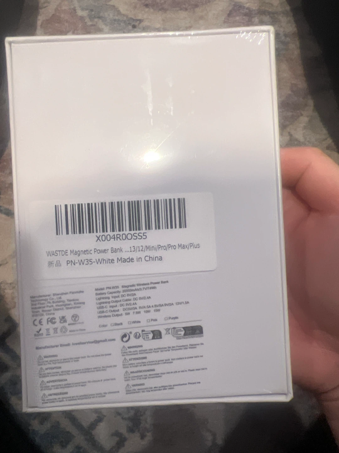 WASTDE 20000mAh Magnetic Wireless Power Bank
