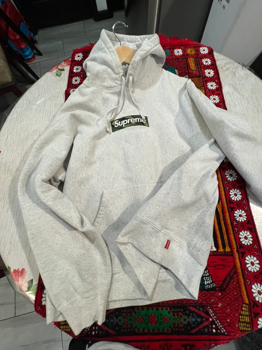 Supreme Box Logo Hoodie Grey Camo