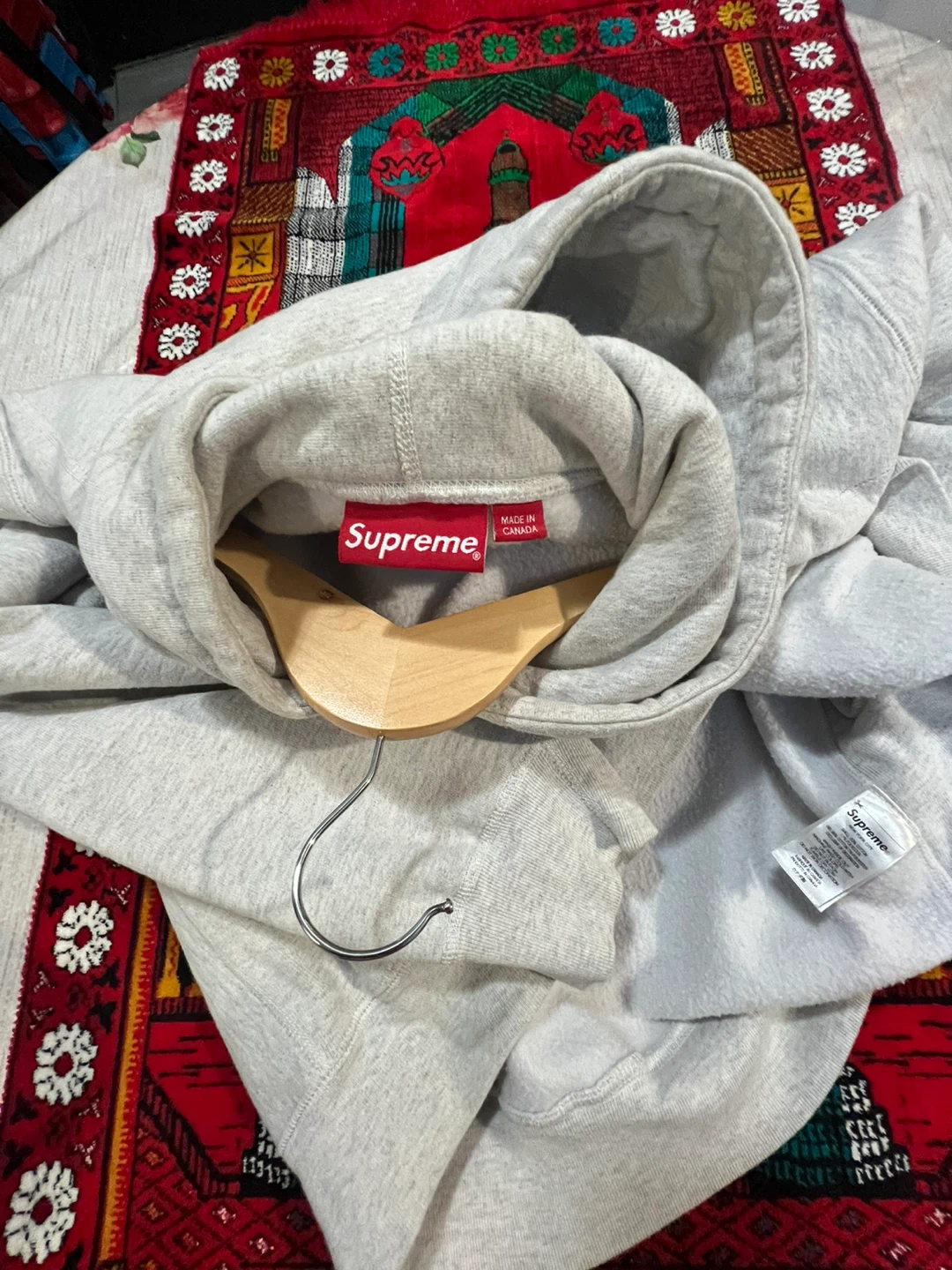 Supreme Box Logo Hoodie Grey Camo - photo 3