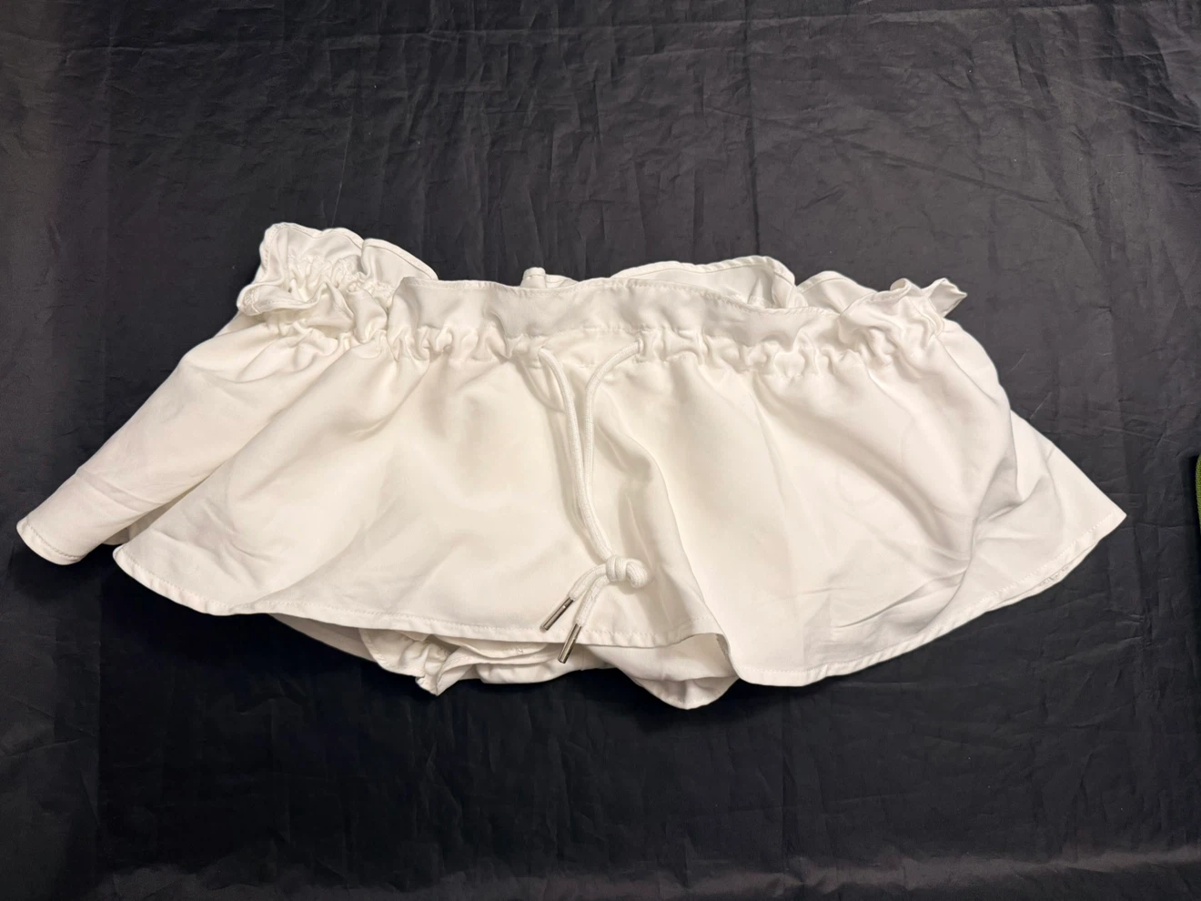 White Ruffle Bloomers Skirt with Shorts