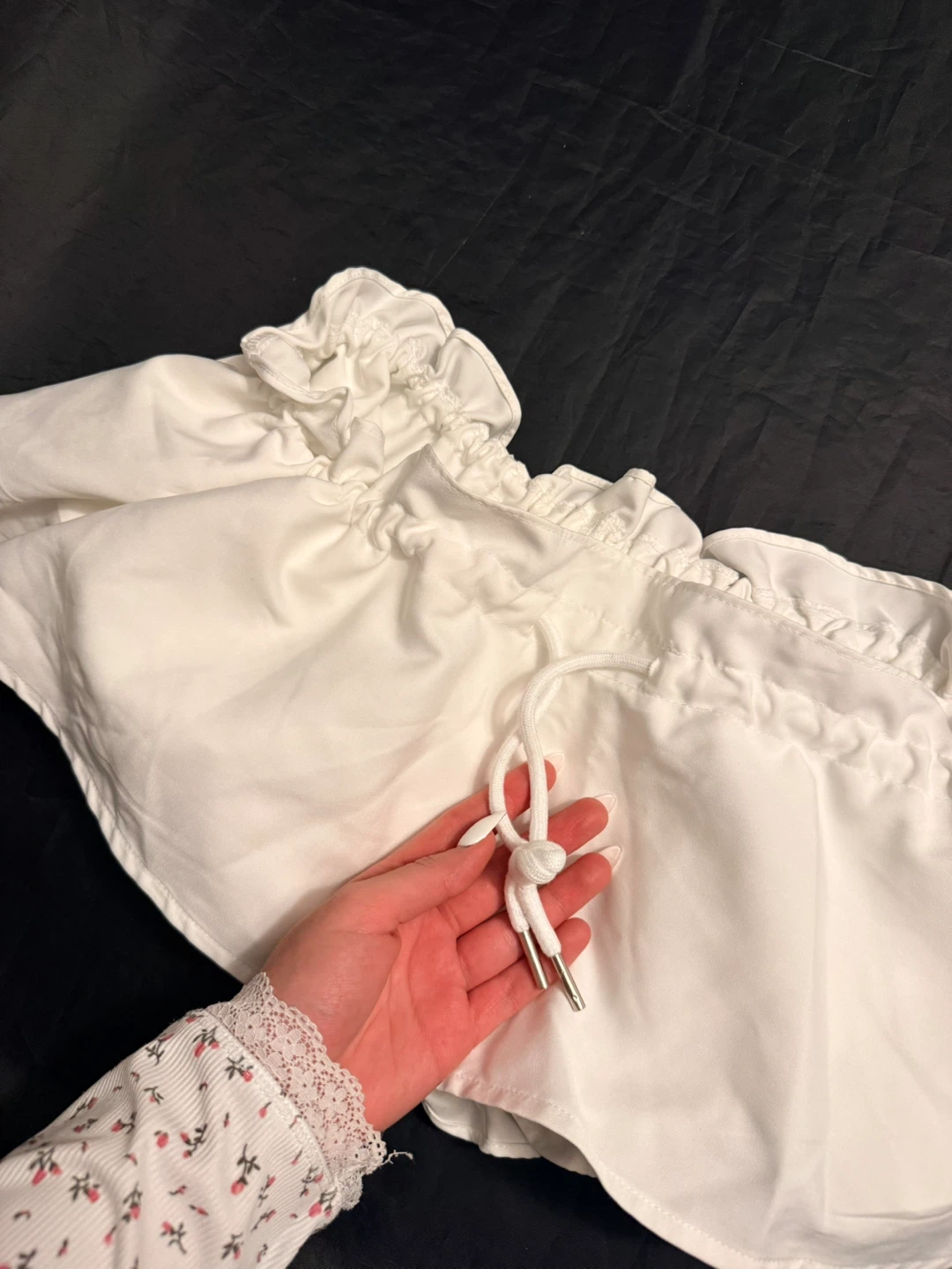 White Ruffle Bloomers Skirt with Shorts - photo 4