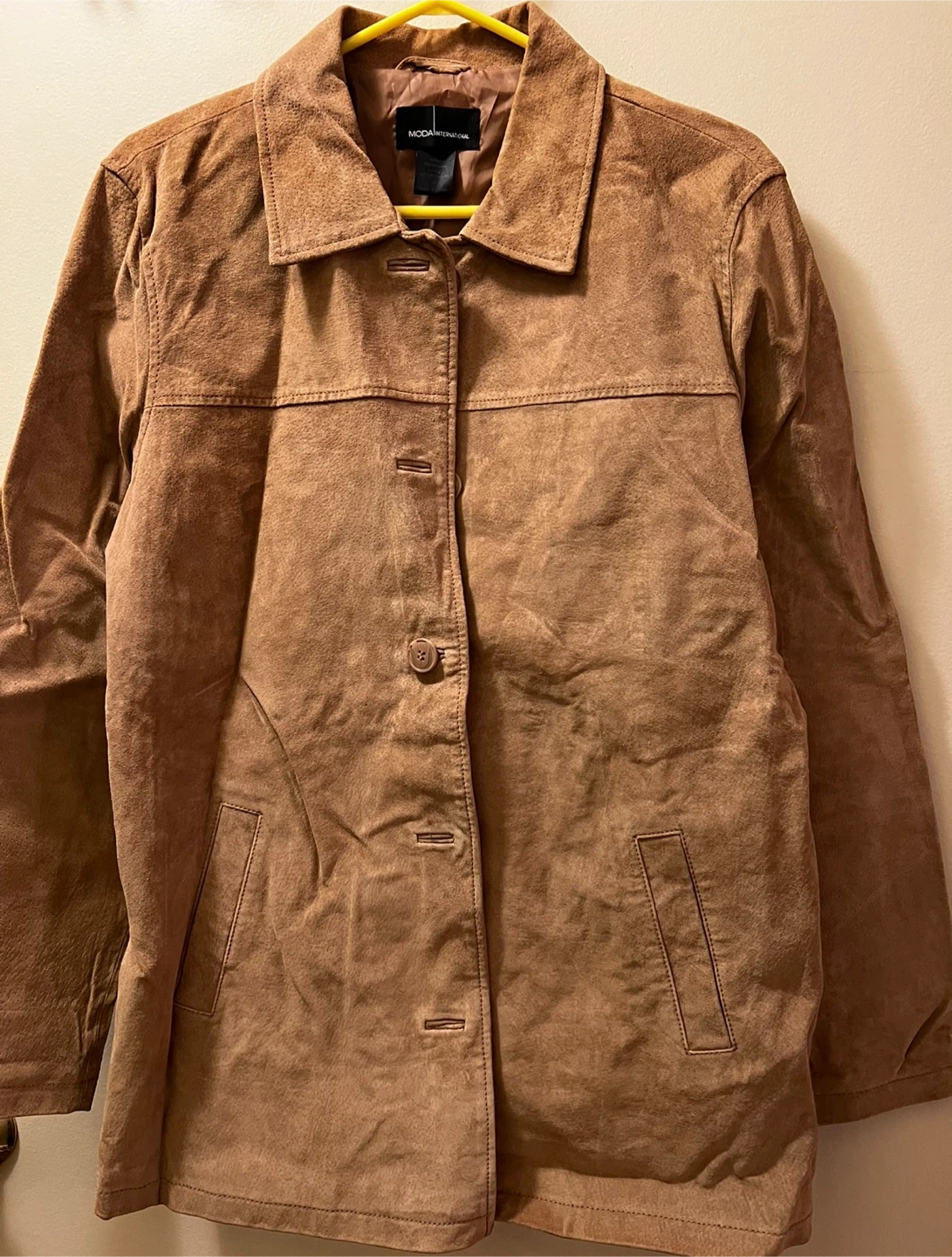 New-Moda International Brown Suede Jacket