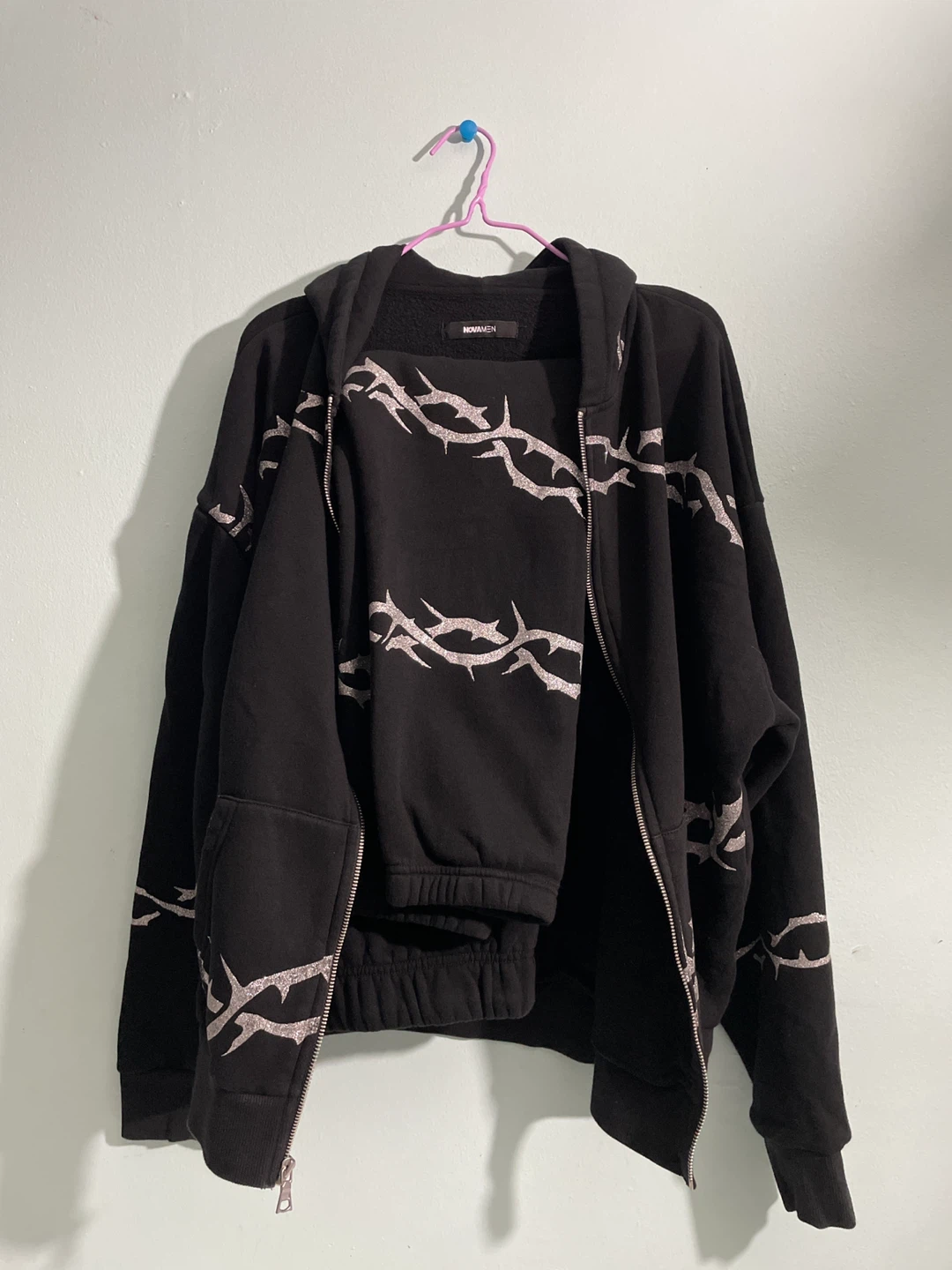 NOVAMEN Black Hoodie and Sweatpants Set - photo 2