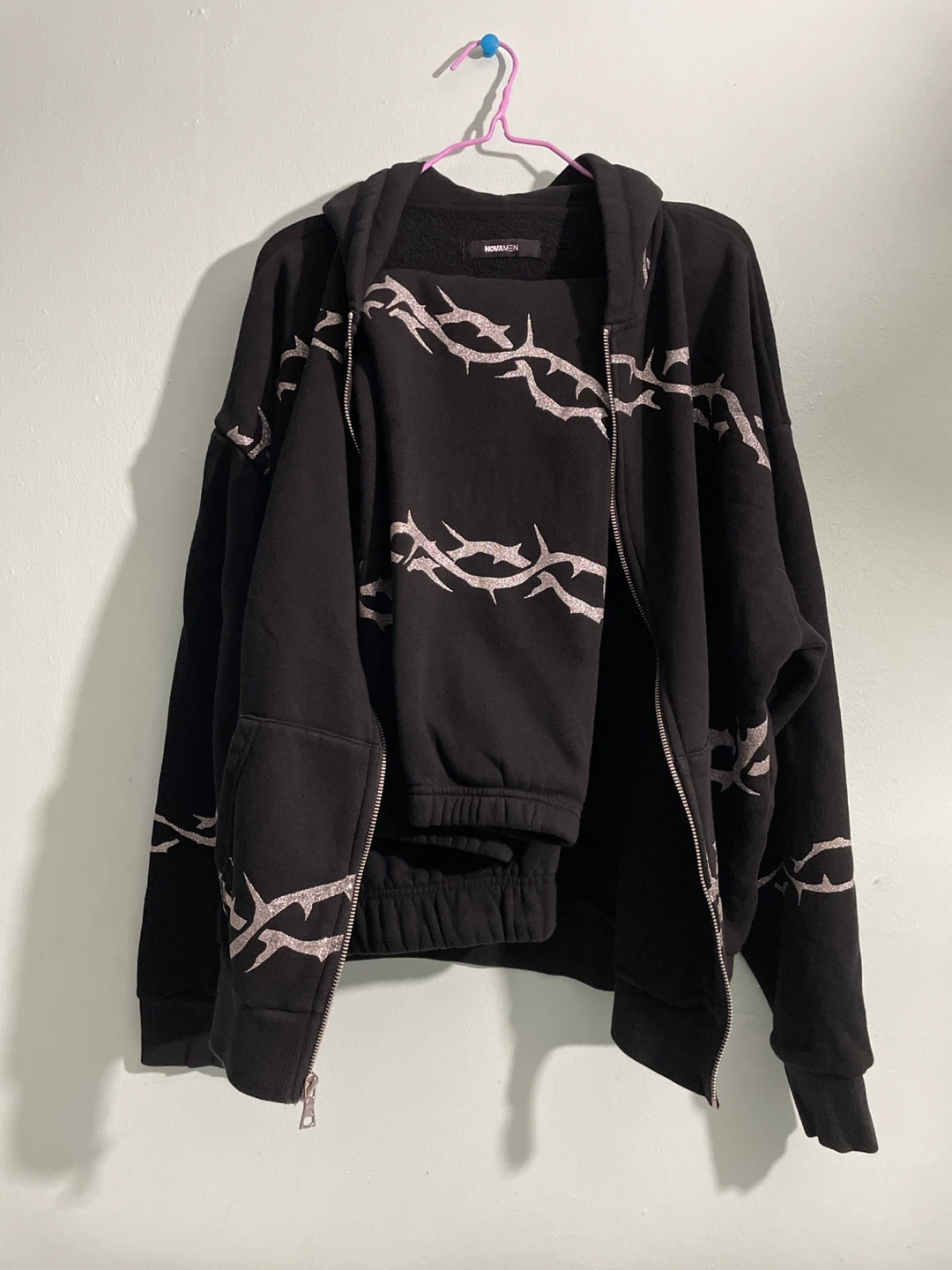 NOVAMEN Black Hoodie and Sweatpants Set - photo 4