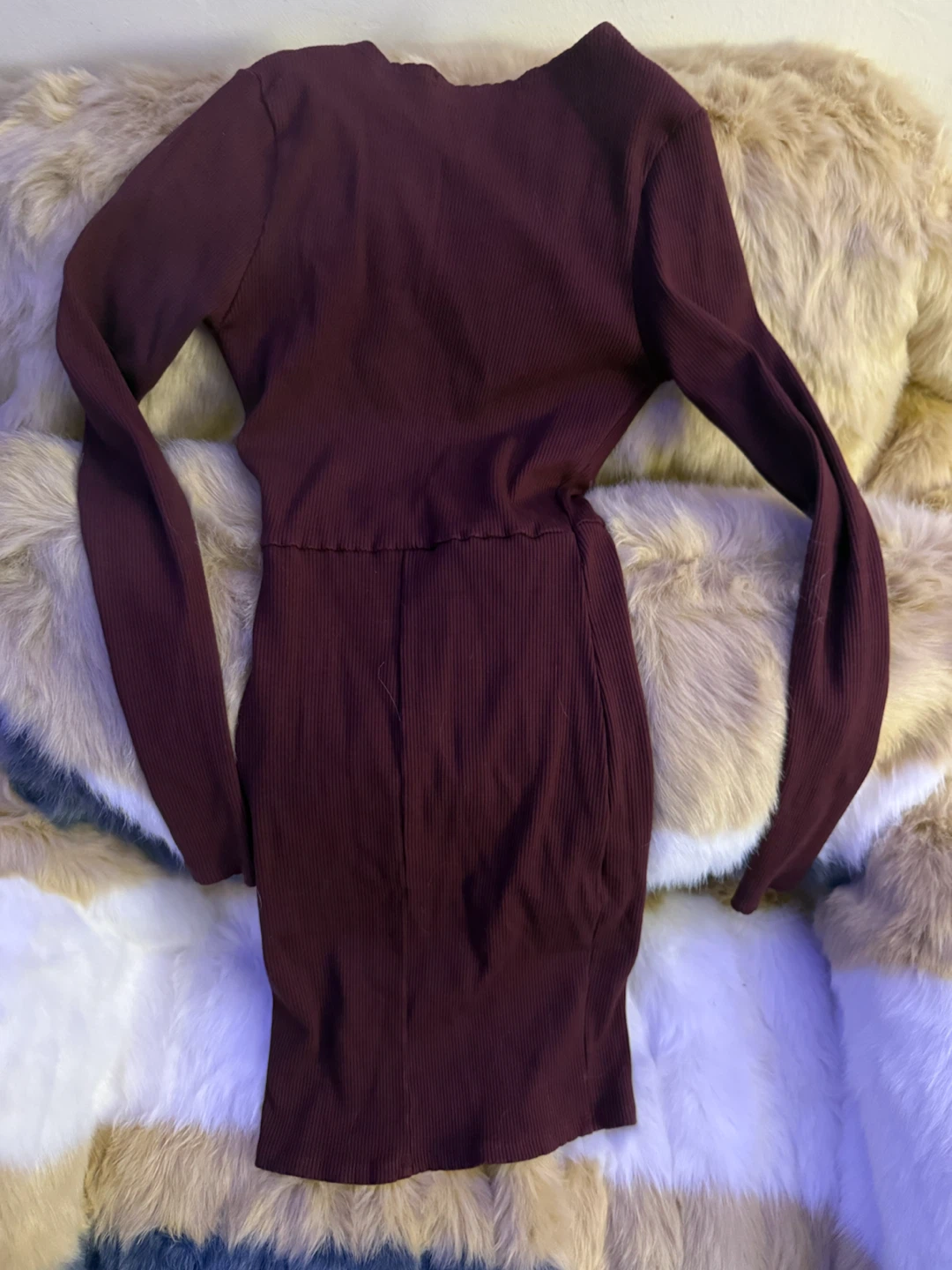 Naked Wardrobe Ribbed Long Sleeve Dress - photo 2