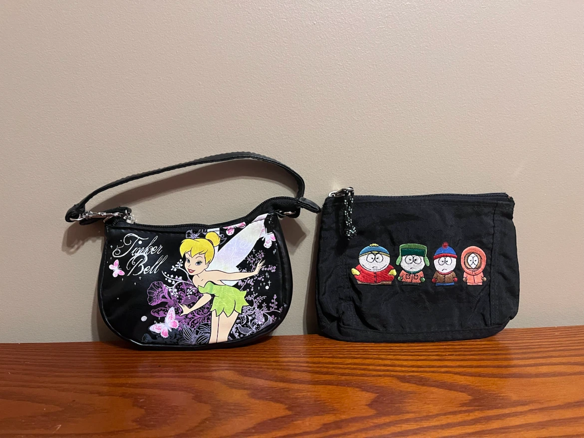 VINTAGE BLACK MINI PURSE, POUCH