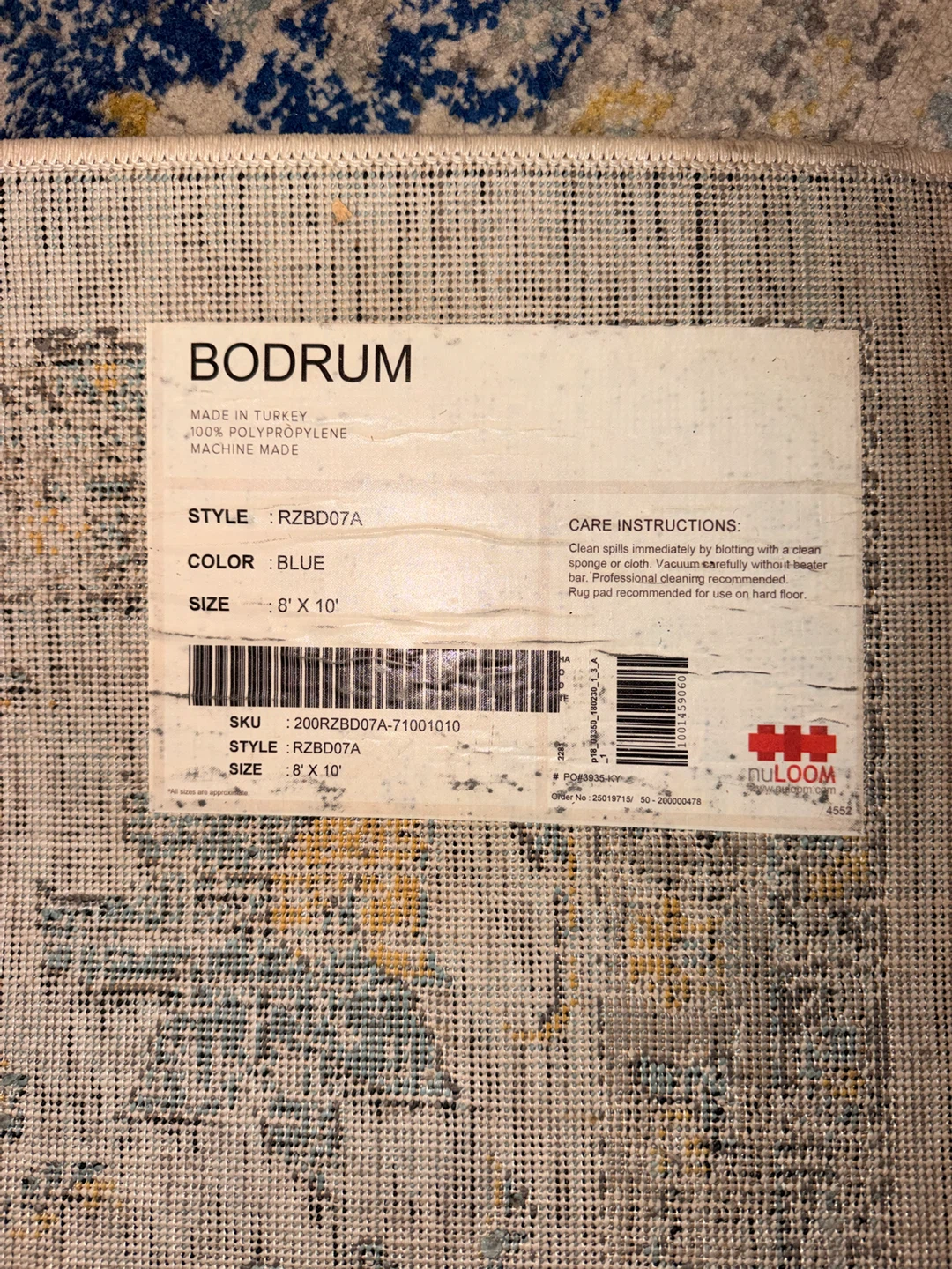nuLOOM Bodrum Area Rug 8x10 Blue - photo 2