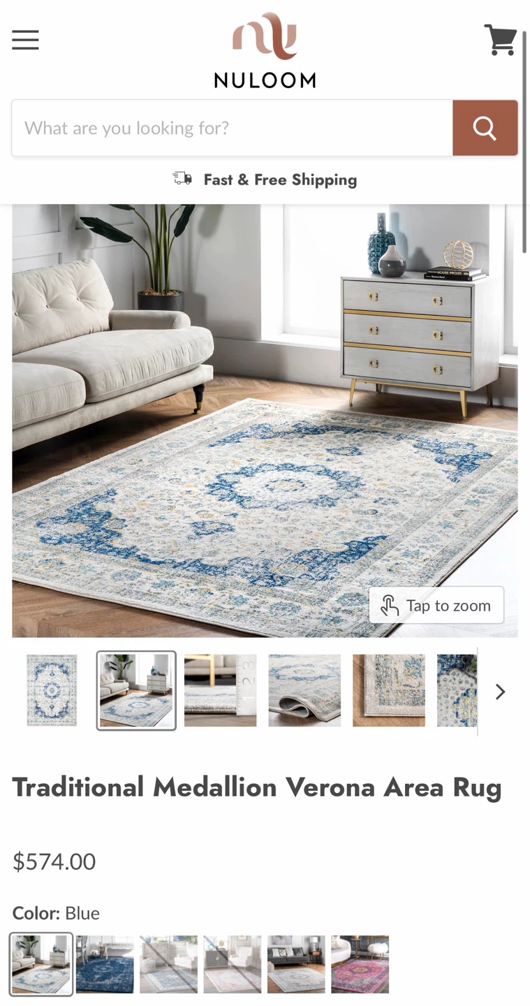 nuLOOM Bodrum Area Rug 8x10 Blue - photo 3