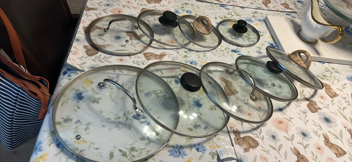 Assorted Replacement Glass Pot Lids