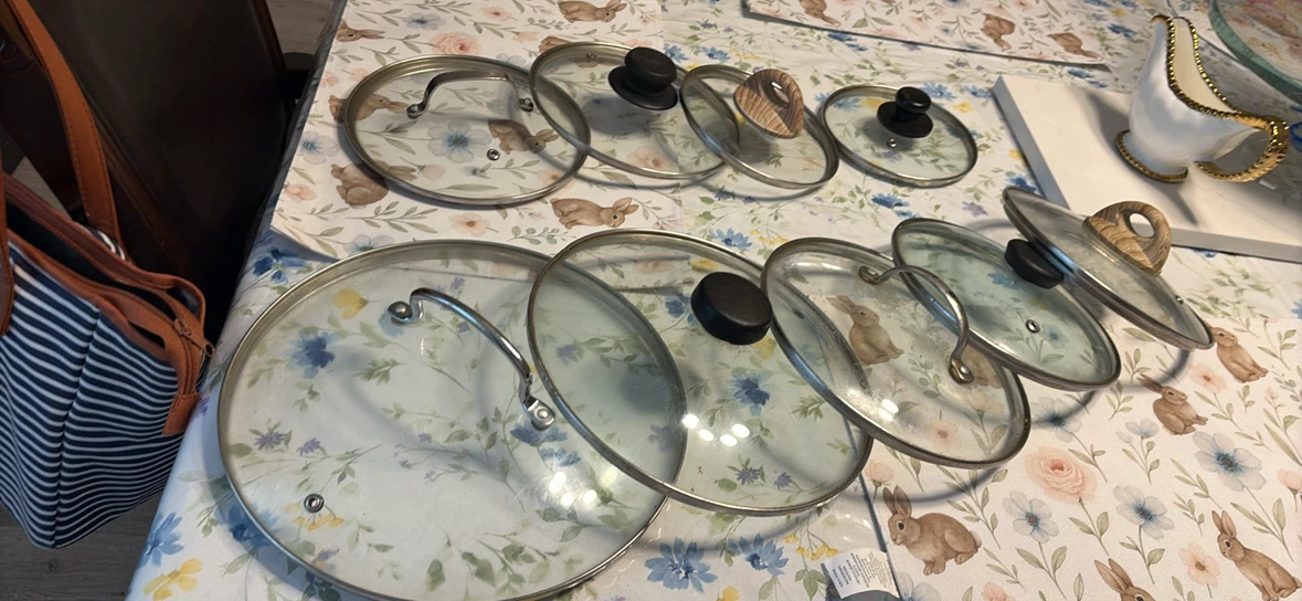 Assorted Replacement Glass Pot Lids - photo 2