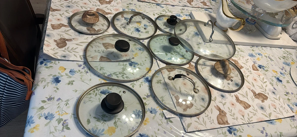 Assorted Replacement Glass Pot Lids - photo 3