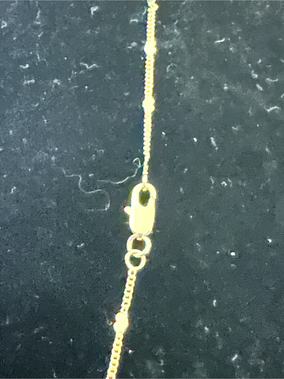 14k Gold Tone laminated Dice Pendant Necklace - photo 3