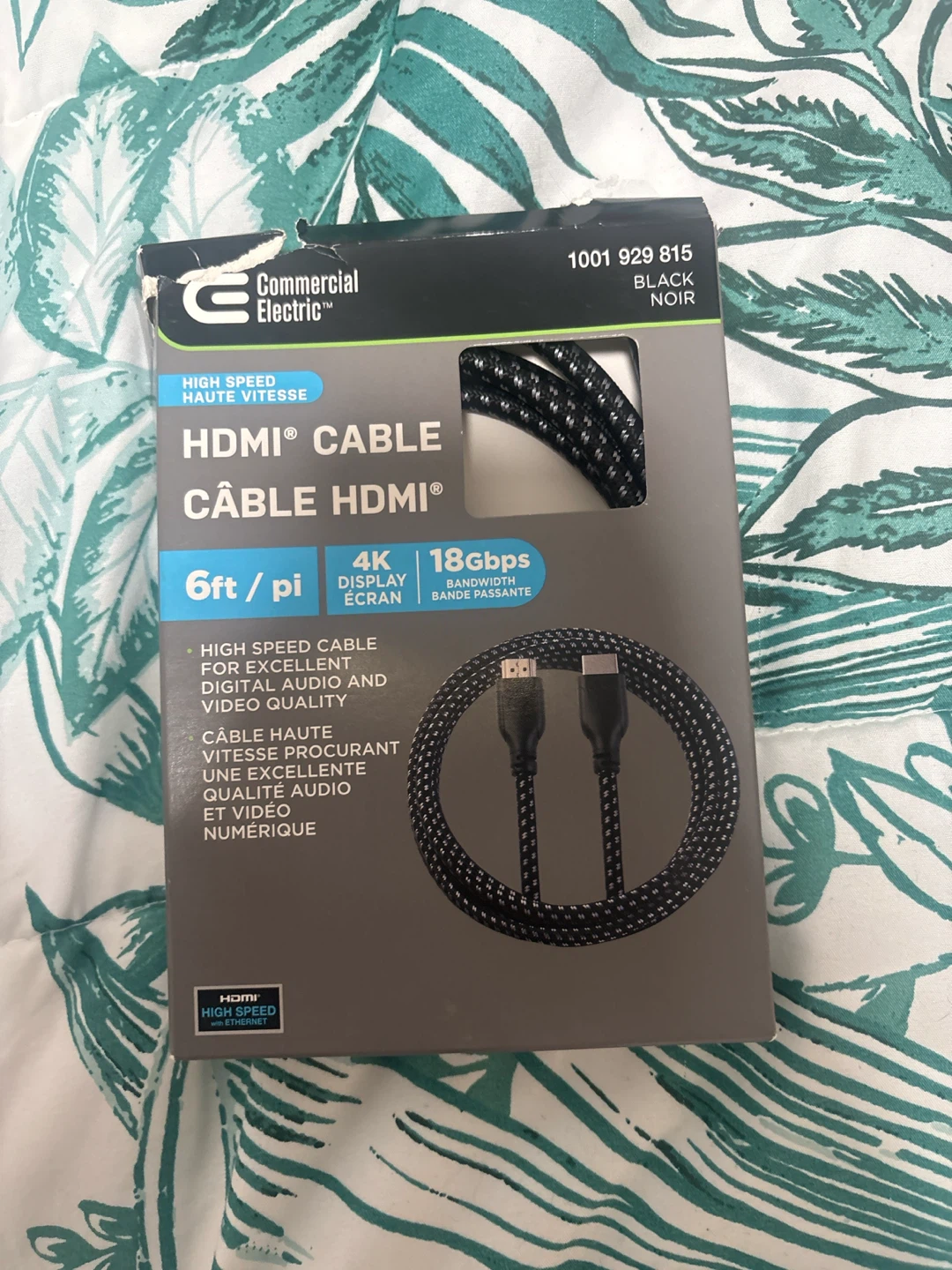 Commercial Electric 6ft 4K HDMI Cable