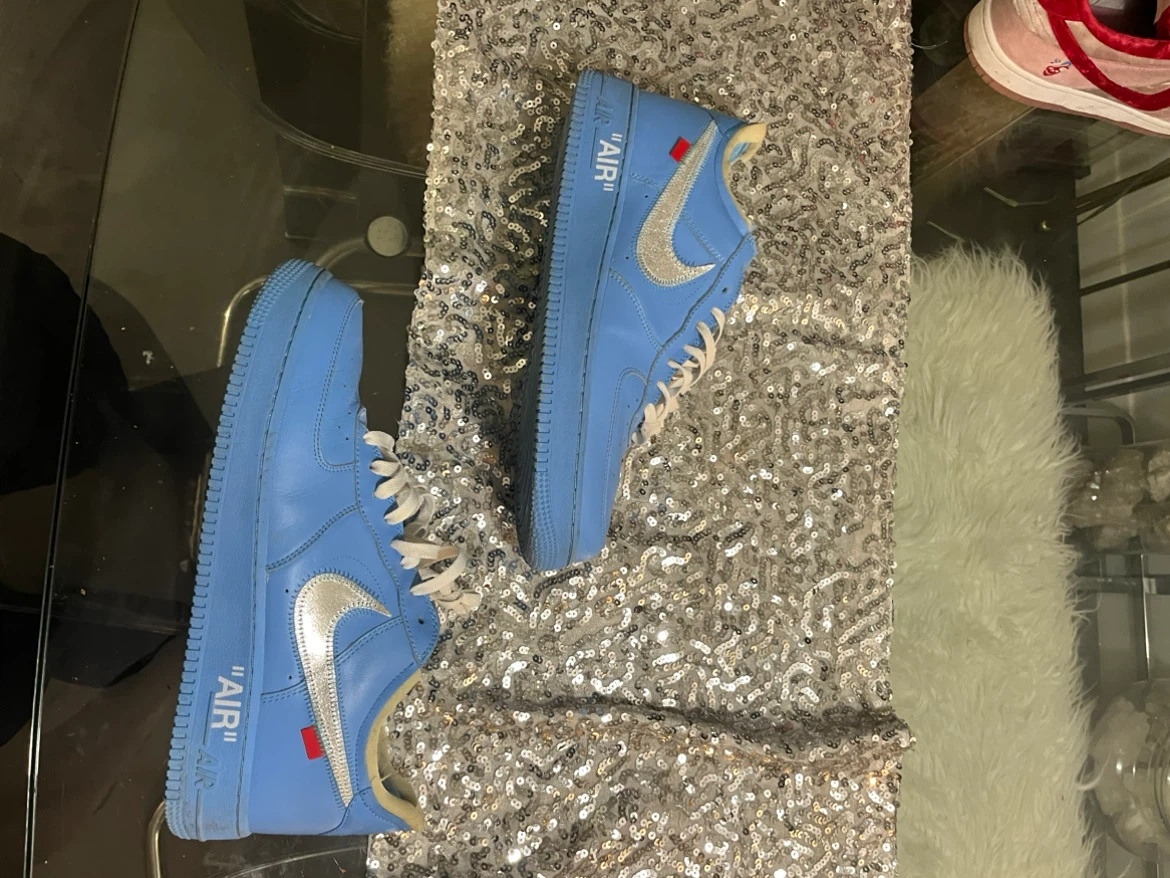 Nike Air Force 1 Off-White University Blue size 13 - photo 2