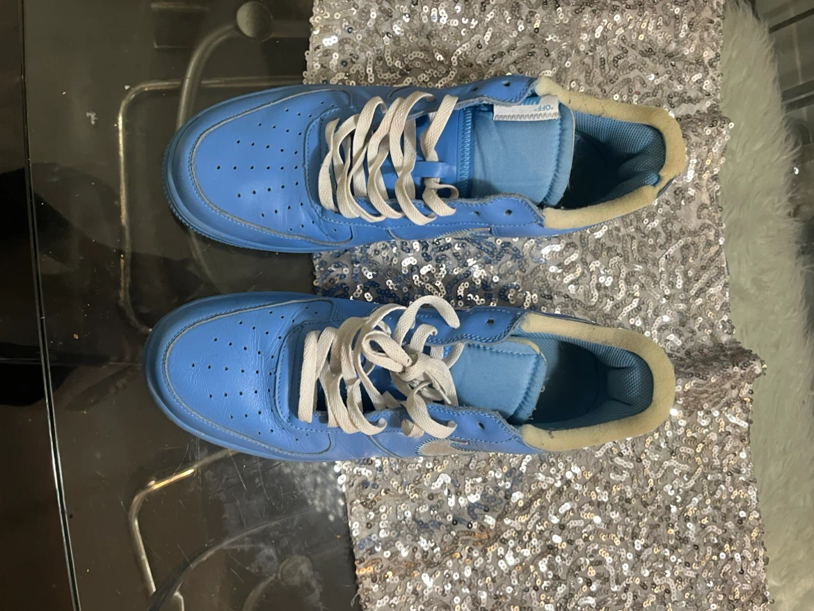 Nike Air Force 1 Off-White University Blue size 13 - photo 3